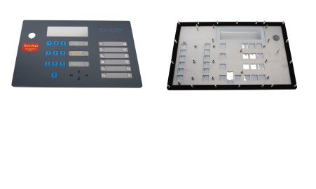 FRONTPLATTE F. TERMINAL CP1 3MM,ALUMINIUM BESCHRIFT.ENGLISCH