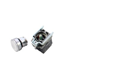 LEUCHTDRUCKTASTER WEISS KOMPL. LED 24VDC XB4 BW31B5 Telem.