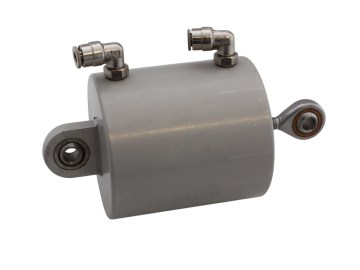 Kurzhubzylinder D 63 mm Hub 40 mm Doppeltwirkend für Seitenbürstenschrägstellung CK45