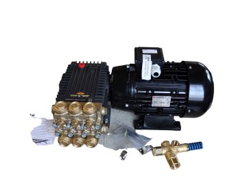 HD-Pumpe mit Motor 5,5KW VMG WS2141 41 l/min - 210 Bar - 1450 U/min Welle R - Serie 66