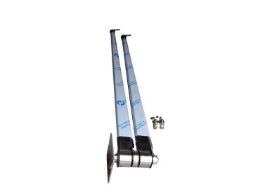 Doppeldeckenkreisel 360 Grad Edelstahl mit fester Verrohrung z.B. Verwendbar für SB Wesu Länge. 1600/1750 mm Drehgelenke 1/4